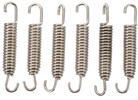 VALICLUD 6St Feder auspuffanlage frühling Motorradauspuff Seifenschale aus Keramik Auspuffrohr entsprungen Rostfreier Stahl Abgassystem rotieren