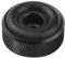 Dynavox Piedini per dispositivi con zigrinatura Mini in alluminio, per dispositivi HiFi come altoparlanti, amplificatori e giradischi, nero anodizzato, set da 4
