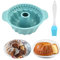 HDGSAFD 1 molde para tartas con rosca, 1 pincel de aceite, molde de silicona acanalado, molde redondo con asa, herramientas para hacer pan, molde redondo para tartas