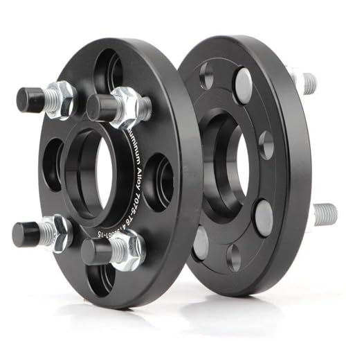 DZSQYUIOU Spurverbreiterungen 2 Stück 15/20mm 7075 Aluminium Geschmiedet Spurverbreiterungen Adapter PCD 4x108 CB=65.1mm Geeignet Für Peugeot 207/208/307/308/405/406 Auto-Rad-Distanzscheiben(35mm)