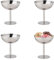 Anloximt 4 Pièces Coupe À Glace En Acier Inoxydable - Coupes À Crème Glacée Métal - Coupe En Acier Inoxydable Verre À Champagne En Métal | Pour Salade Fruit Cereal Snack Sorbet