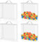 Hopton 4pcs Toy Storage Bags with Zipper, Clear PVC Storage Bag, Travel Toy Organizing Bags for Building Blocks Puzzles Beach Toys Balls(12.6 × 12.2 × 3.15 )