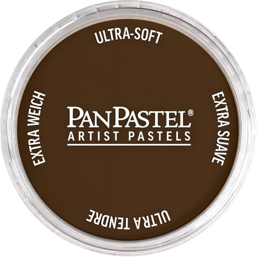 PanPastel Artist Pastels by GOLDEN, Burnt Umber Shade, 2.44” / 62mm Pan Diameter, Professional Artist Pastels, Unique Pan Format (cake-like)