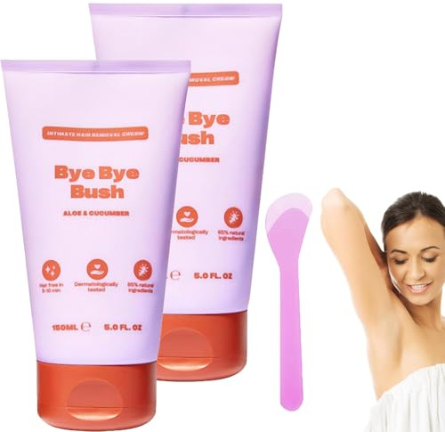 𝑩𝒚𝒆 𝑩𝒚𝒆 𝑩𝒖𝒔𝒉 Enthaarungscreme,Enthaarungscreme Intimbereich Für Gesicht, Beine Und Achseln, Sanfte Formel, Intimate Comfort Haarentfernungscreme (2)