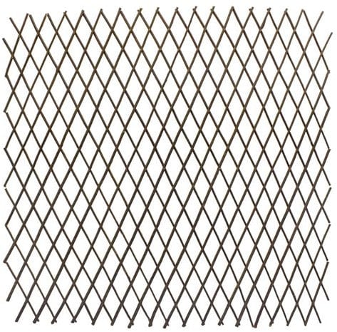 Treillis en osier naturel extensible – 140 x 110 cm – Treillis à ciseaux en bois pour plantes grimpantes – Tuteur d'escalade – Grille d'escalade en bois de saule – Grille d'escalade en bois de saule