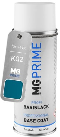 MG PRIME Pintura automotriz Bote de spray para Jeep KQ2 Glamour Turquoise Metallic Pintura base aerosol 400 ml