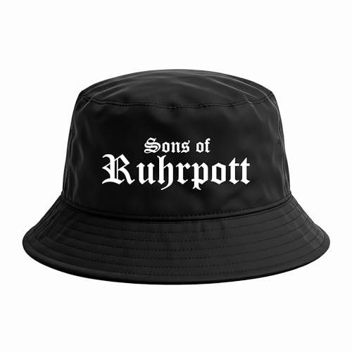 Sons of Ruhrpott Anglerhut | Mütze für Fußballfans & Szene – Sommermütze Unisex Fischerhut im Ruhrgebiets-Style – Streetwear Hut für Männer & Frauen