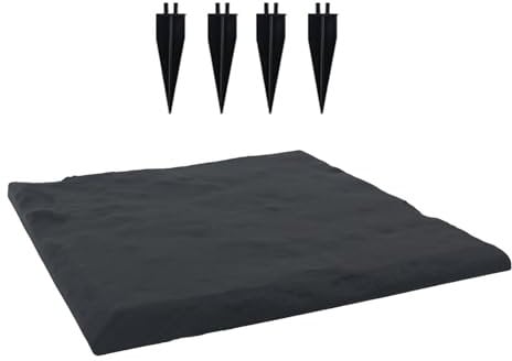 Piedras de paso para el jardín | Decoración de suelo para paisajismo - Juego de losas de jardín con estacas para caminos de terraza piscina al aire libre