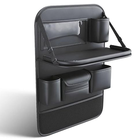 MGYMGY Auto Organizer, Für Opel Vivaro B 2014-2018 Auto Aufbewahrungstasche mit Faltbar Tisch, Autositze Zubehör, Rückenlehnen Utensilientaschen