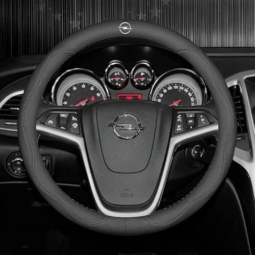 TSDFGBV Auto Lenkradbezug für OPEL Corsa F 2019-2024, rutschfeste Lenkradhülle Autolenkradschoner Mikrofaser Leder Lenkradabdeckung Passend Jahreszeiten,A