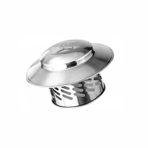 Tapa de chimenea de acero inoxidable 304, diseño en forma de paraguas, resistente a la lluvia y a la corrosión, cubierta de lluvia con protector de pájaros para estufa, tubos de ventilación de techo