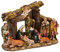 Krippen-Set aus Kunstharz, 11-teilig, mit Figuren