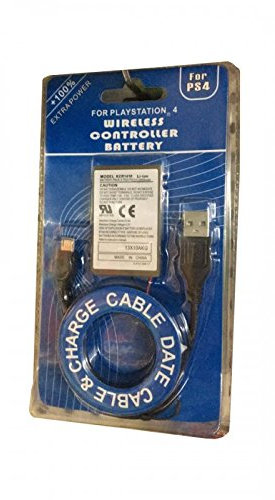 Akku Batterie für Dualshock Controller compatibel mit der PS4 (V1) CUH-ZCT1X, LIP 1522 2000mAH, 4,5mm Anschluss