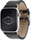 Eternel - Cinturino Vintage Logan nero compatibile con Apple Watch 44/45/46/49 mm adattatori acciaio inossidabile argento - Fatta a mano in Francia pelle pieno fiore - Compatibile tutti Apple Watch