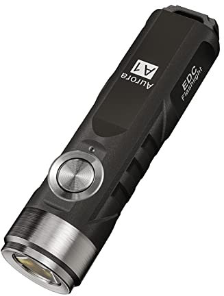 RovyVon A1 Keychain Torch, 650 Lumen LED EDC Flashlights, Small Keyring Torch Rechargeable, Five Modes Tiny Pocket Torch for Everyday Carry, Camping, Hiking, Hunting, Running