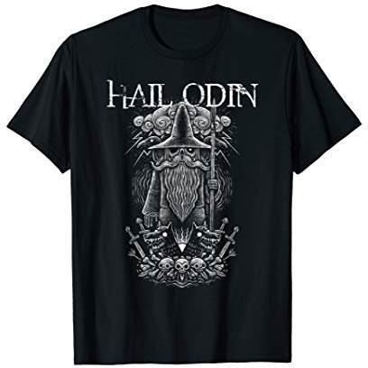 God of War Hail Odin All Norse Father Wotan Valhalla King T-Shirt