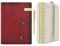 Wonderpool A5 Tagebuch Notizbuch Leder Ringbuch mit Stift,Nachfüllbarer Ordner Schreibpapier Spirale Notizblöcken Vintage Einband für Büro Plan Reisen Persönlicher Organizer (a-Weinrot,A5)