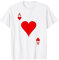 Spielkarte Ace Of Hearts TShirt I Herz Ass T-Shirt