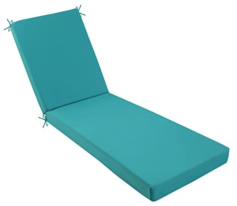 idee-home Chaiselongue-Kissen, Outdoor-Möbel, Loungesessel, Kissen, Chaiselonge-Kissen, wetter- und schmutzabweisend, Terrasse für Rasen, Pool-Möbel, 182,9 x 53,3 x 7,6 cm (L x B x T)