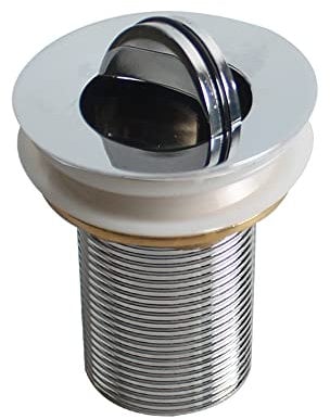 Talea Universal Ablaufgarnitur für Waschbecken & Waschtisch Klappe Waschbeckenstöpsel - Abflussgarnitur Ohne Überlauf XJ420, Chrome