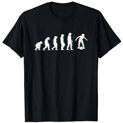 Retro Evolution E-Skateboard mit einem Rad T-Shirt