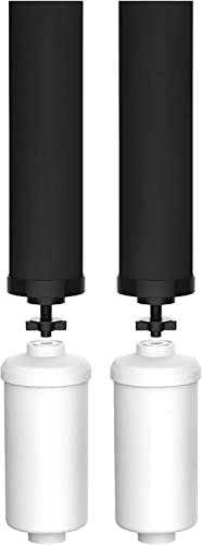 HUINING Replaces Fluoride Water Filter and Black Purification Element, and is Compatible with Berkey and Other Gravity Filtration Systems
