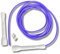 Elevate Rope Professionelles Speed-Seil, verstellbar, 3 m, 5 mm PVC mit Nylonkern für Cardio, Double Unders & Crossfit, langlebiges Springseil für Indoor/Outdoor-Training, Violett