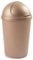 VR7 50L GOLD Kitchen Bullet Bin, Rubbish Bin with Large Opening Flap, Plastic Bin, Ideal Dustbin for Home, Bedroom, and Office Use, Plastic Kitchen Bin, Waste paper Bin, Indoor Trash Basket