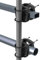 4smile Sonnenschirmhalter Balkongeländer SunnyEasy - 2er Set, Schwarz - Sonnenschirm Halterung Balkon, flexibel montierbar - Schirmhalterung Balkongeländer ersetzt Sonnenschirmständer Balkon