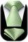 Enlision Krawatte Salbeigrün Herren Hochzeit Krawatte mit Einstecktuch Set Elegant Einfarbige Schlips Seidenkrawatte und Taschentuch Business Party