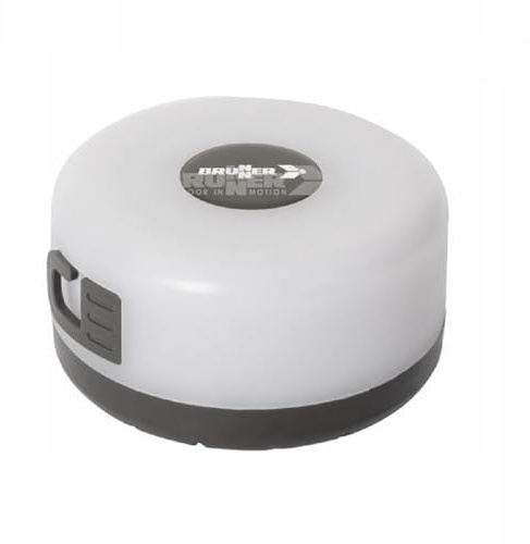 BRUNNER Wiederaufladbare Campinglaterne mit flexiblen und aufrollbaren Leuchtstreifen, IP44, Grau