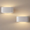 Clevich 2 Stück LED Wandleuchte Innen - 20cm 4W Up and Down leuchten Moderne Gips Wandleuchten Für Wohnzimmer, Schlafzimmer, Flur, Balkon, Treppenhaus - Warmweiß 3000K [Energieklasse D]