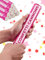 5 Konfettikanonen für Kinder Geburtstag für Mädchen – mit Sternen Konfetti in Pink Rosa – FSC®-zertifiziertes Biologisch Abbaubares Konfetti – Einfach und Sicher - Pink-Themed Birthday Confetti