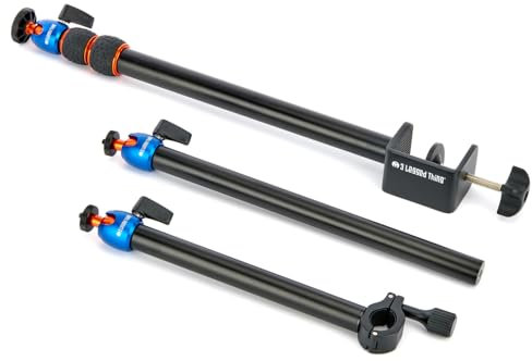 3 Legged Thing Camera Desk Mount System 2A (CDMS-2A) – Adjustable Desk-Clamp Stand with Dual Arms and Ball Head for Cameras, Smartphones, and Accessories