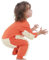 Jumpups Sólidos Bebé Mop Gatear Romper Bebé Niña Maillot & Jumpang Traje de Navidad Niño 92, naranja, 6-12 meses