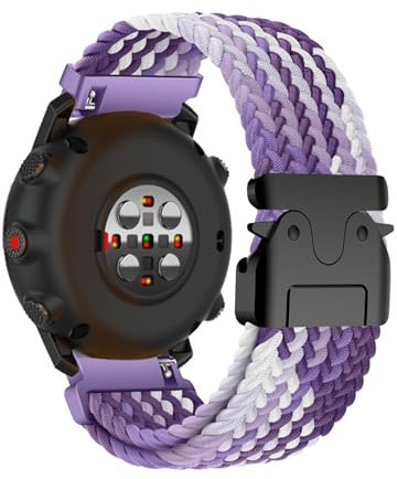Geflochten Armband Kompatibel mit Polar Vantage V3 Band, Sport Elastisches Nylon Ersatzarmband mit Verstellbarer Metall Verschluss Armbänder für Polar Vantage V3 Uhrenarmband für Damen Herren (4)