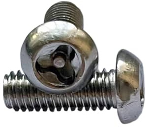 Tornillo en forma de Y de acero inoxidable 304, perno triangular de cabeza plana, tornillo de aguja antirrobo M3-M6(10PCS,M6x20)