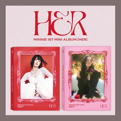 MINNIE ((G) I-DLE) HER 1. Mini-Album (Fotobuch, rote Ver)