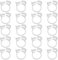 M METERXITY 20-Pack Double Gripping Nylon Hose Clamps, 1 24.8-27.2mm Double Snap Grip Adjustable Ratcheting Clamps for Connecting/Fastening/Sealing Hose/Pipes/Tubing Clamp [White]
