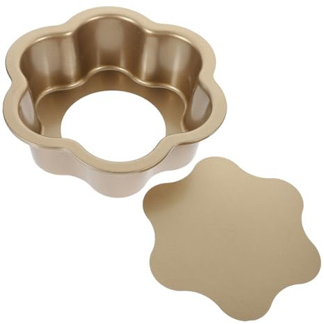 Zerodeko Stampo per Dolci a Forma Fiore Teglia con Rimovibile in Acciaio al Carbonio per Torte e Biscotti per Set per Amanti