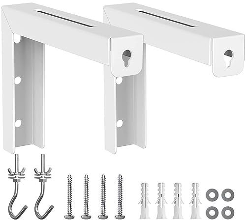 Angoily Projector Wall Mount Bracket Shaped Wall Bracket for Projector Screen Fixings Adjustable Hook Installation