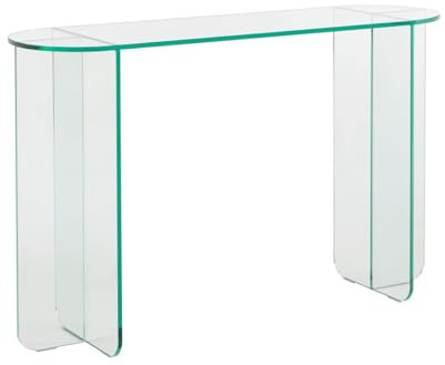 Vente-unique - Console en Verre trempé - Transparent - FEYZA
