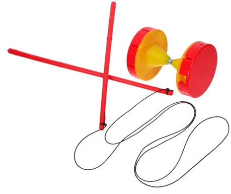Didiseaon 1 Ensemble Diabolo à Double Roulement Bâtons et Corde pour Garçon Fille et Adultes Fitness et Tricks
