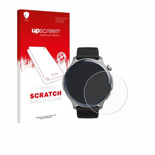 upscreen Schutzfolie für Huami Amazfit Balance 2 – Made in Germany, Kristall-klar, Kratzschutz, Anti-Fingerprint