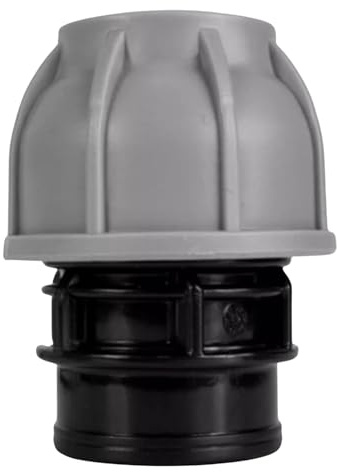 MYPURECORE MDPE Compression Fitting 20-50mm – Straight, Elbow, Tee, Stop End & Valve – BSP Threaded Water Pipe Connector – Leak-Proof Irrigation for Blue Pipe (Straight 20mm x 1 bspf)