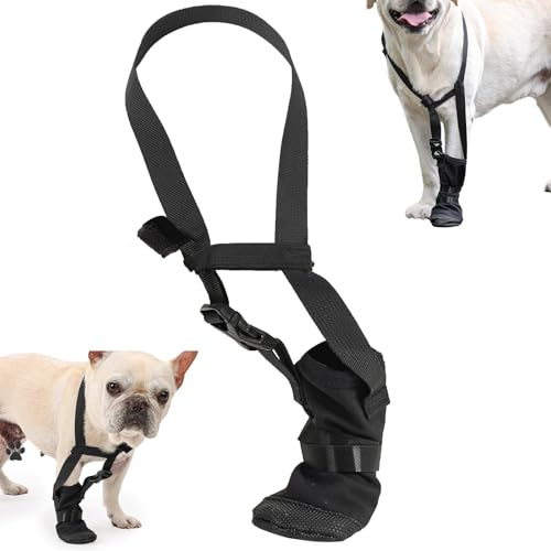 Dog Paws Recovery Shoe,Hundeschuhe zur Erholung,Hundeschuhe Pfotenschutz,Haustierwunden Verhindern Lecken,Atmungsaktiv,Weich,Nässe Und Infektion,Waschbar Und Wasserdicht Für Pet Verletzung Recovery,L