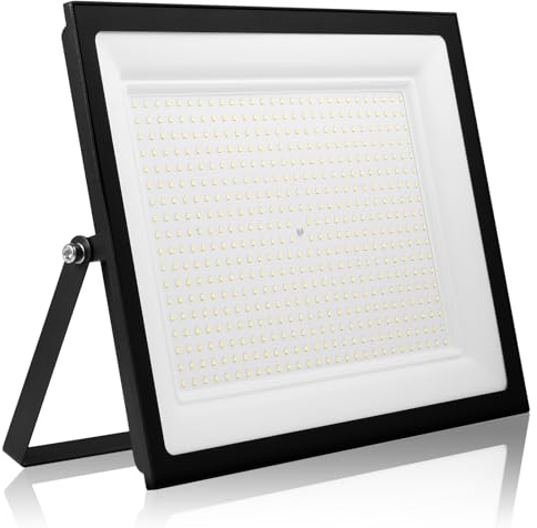 Lightasea 500W LED Strahler Außen,Sicherheits-LED-Spot,IP66 Wasserfest,6500K kaltweiß,50000LM,Flutlicht Außenleuchte,für Lager, Garten, Garage, Hof, Parkplatz