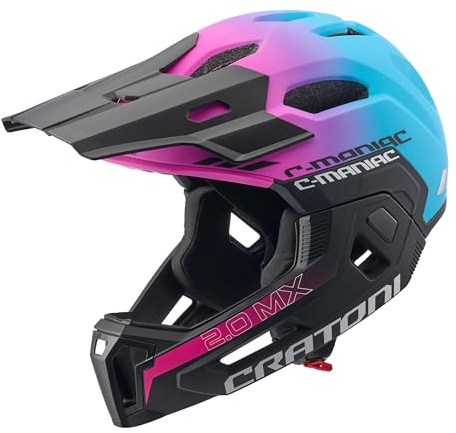 Cratoni C-Maniac 2.0 MX Fullfacehelm Fahrradhelm MTB-Helm, Black