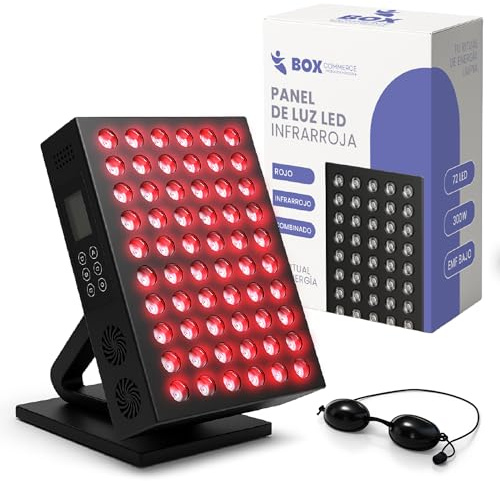 Rotlicht- und Infrarot-Panel, Rotlichttherapie bei Gelenk-, Muskel- und Hautschmerzen, Infrarotlampe für Gesichts- und Körperbehandlung zu Hause
