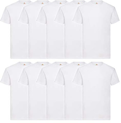 Fruit of the Loom Super Premium Short Sleeve Heren T-Shirt (5-Pack en 10-Pack)